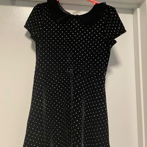 2 girls dresses velvet material